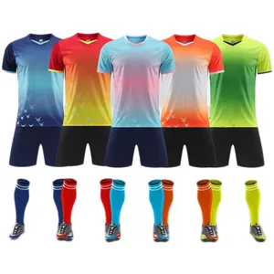 Schlussverkauf Trainingskleidung Fußball Sportbekleidung Komplettsatz Fußballuniform individuelle Fußballuniformen hohe Qualität Herren