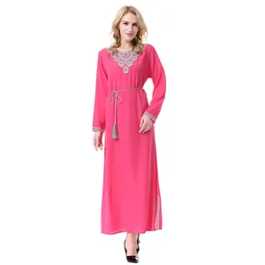 Muster Free Yemen New Design Muslimische Damen bekleidung Islamische Hüte Abaya Dubai Frauen muslimisches Kleid