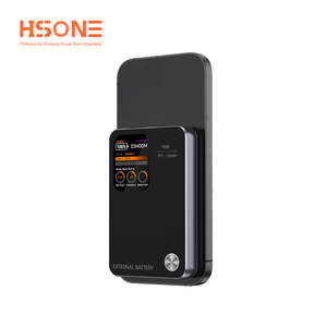 MY15/MY25L 20W Alliage d'aluminium Ultra Mince Écran TFT Affichage Sans Fil Banque d'alimentation Magnétique Puissante Double Fonction de Charge 10000MAH - Product Image 2