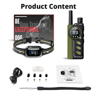 Collier de dressage pour chien à distance, en plastique, étanche IPX7, 3 canaux, rechargeable, pour l'entraînement d'obéissance des chiens en extérieur