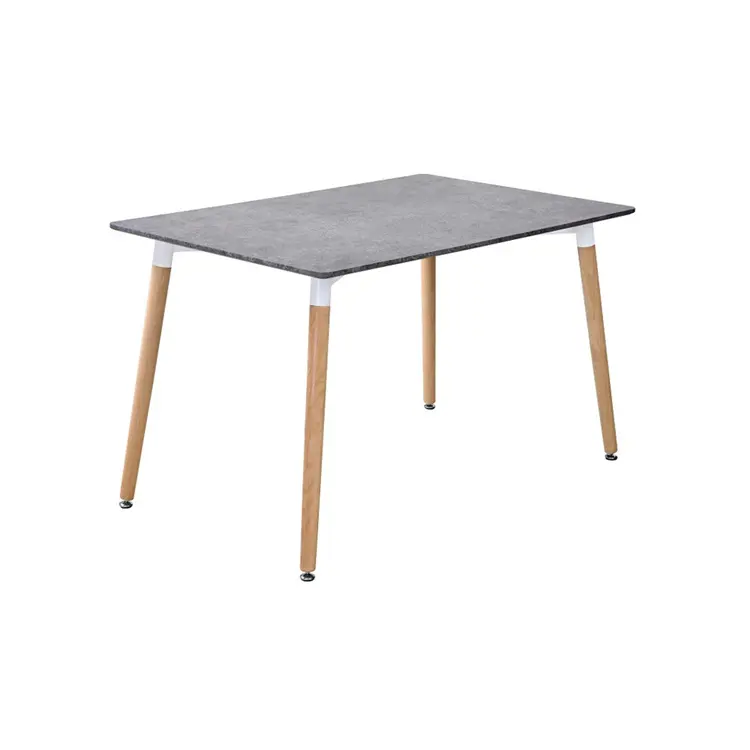 طاولة قهوة مستطيلة الشكل رخيصة الثمن من المصنع بتصميم بسيط وطاولة خشبية متينة لغرفة الطعام