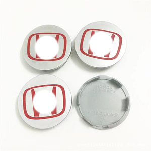<span class=keywords><strong>Cache</strong></span>-moyeux de roue <span class=keywords><strong>58mm</strong></span> 69mm avec emblème autocollant pour Honda, logo personnalisé, noir, argent, rouge - Product Image 3