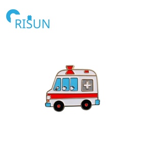 Fabrication de métal émail personnalisé médecin infirmière épingle insigne hôpital Croix-Rouge <span class=keywords><strong>Ambulance</strong></span> épinglette <span class=keywords><strong>Ambulance</strong></span> paramédic camion épingle - Product Image 6