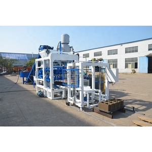 เครื่องทำบล็อกคอนกรีตอัตโนมัติ QT4-18 ระบบไฮดรอลิก สายการผลิตอิฐซีเมนต์ โรงงานอุตสาหกรรม อุปกรณ์ก่อสร้าง - Product Image 2