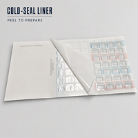Boîte à comprimés blister de pharmacie à scellage à froid hebdomadaire (4 fois par jour) avec cartes, logo personnalisé, style livret tri-pliant