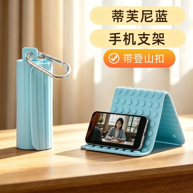 Foldable Phone Desk Stand Soft Plastic Multifunctional Portable Shape-Shifting Tablet Holder Image Stabilization for Lazy Users