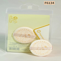 Bon matériau Bouffée de maquillage circulaire super mince et respectueuse de la peau Bon ruban élastique Utilisation humide et sèche Coussin d'air rond Bouffée de poudre