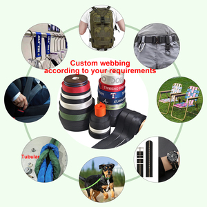 Bền Chất lượng cao Jacquard 1 inch xương cá dệt vải Nylon Polyester Vải với biểu tượng tùy chỉnh nhà máy có sẵn kho - Product Image 4