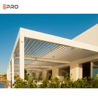 Pérgola APRO con Techo de Aluminio, Persianas Ajustables, Motorizada, Impermeable, con Control Remoto