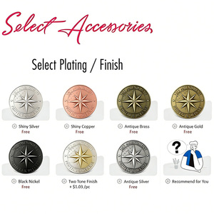 Monedas de Esmalte Personalizadas con Emblema Grabado, Estilo 3D Pulido, Metalizado, Chapado en Latón Dorado Antiguo, para Recuerdo - Product Image 6