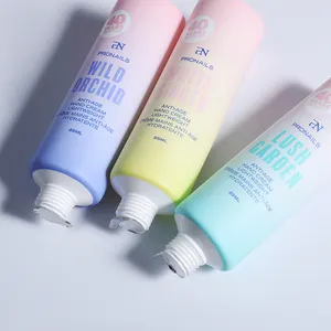 Gel de loción de 100 ml vacío personalizado/tubo exprimible de lavado facial tubo cosmético embalaje de plástico champú Hotel tubo suave