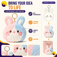 minimale de commande prix d'usine délai de livraison rapide cadeaux promotionnels porte-clés en peluche personnalisé