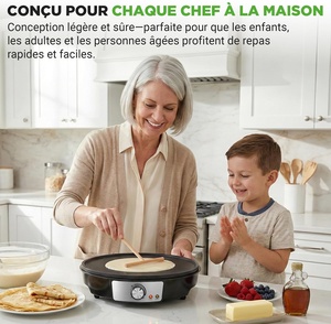 Electric Temperature Control Multifunctional Crepe <b>Maker</b> Pizza Machine Pancake Machine Cake Machine Baking Pan Household - Product Image 4