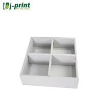 Grande boîte biodégradable en carton, boîte d'emballage personnalisée en papier imprimé, 25 pièces avec compartiments, séparateurs