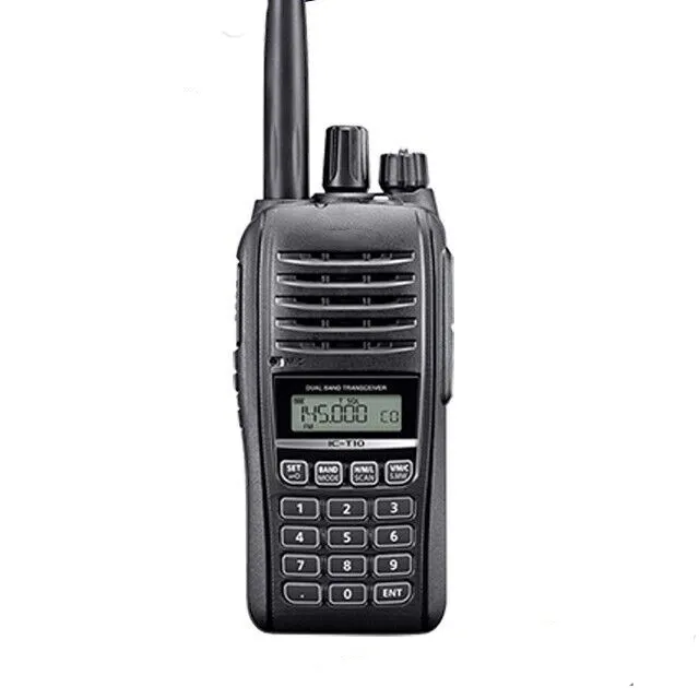 IC-T10 5W Walkie Talkie Dual Band Transceiver tahan air VHF UHF Radio 5KM