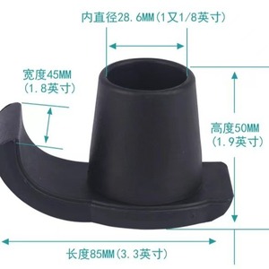 Vente en gros de tapis de pied de chaise de table en silicone noir réticulé antidérapant joint d'étanchéité de tapis antichoc - Product Image 3