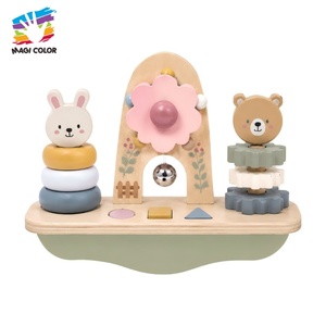 Juguete de Madera Arca de Noé con Techo Arcoíris, Escalera y Varias Figuras de Animales para Niños, Juego Educativo de Simulación W12D484B - Product Image 6