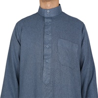 Kaftan islamique du moyen-orient, vêtement complet en coton, Thobe pour hommes, style musulman, marocain, livraison gratuite, vente en gros
