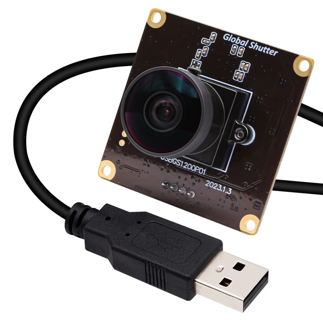 ELP USB Webcam Global Shutter High Speed 1080P 90FPS Wide Angle USB Camera Module for Computer