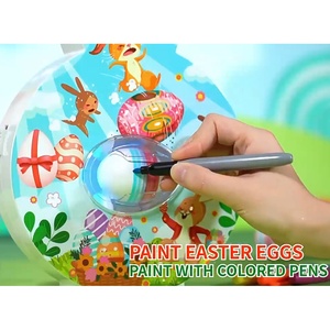 Oster-Dekorations-Eier Färbeset Kunst und Handwerk Eier-Färber Kinder-Ostereier-Malmaschine Spielzeug mit Licht und Musik - Product Image 6