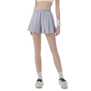 JCX Pantalones Cortos <span class=keywords><strong>de</strong></span> Yoga Holgados, <span class=keywords><strong>de</strong></span> Una o Dos Piezas, Antideslumbrantes, Deportivos, para Mujer, con Bolsillos, Plisados, Tipo Falda - Product Image 4