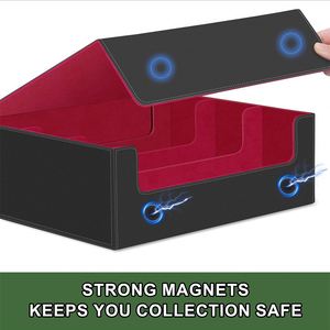 Boîtes de rangement pour cartes FX grande capacité avec fermeture magnétique, étui horizontal pour cartes à collectionner, boîte de rangement personnalisée pour UG/Magic/Yugioh/ - Product Image 3