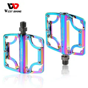 WEST BIKING Pedal Sepeda MTB BMX, Pijakan Kaki Olahraga Luar Ruangan 9/16"