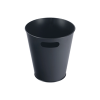Poubelle de bureau en fer noir de 8 litres (2 gallons) durable et économique du fabricant