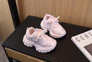 Zapatillas deportivas para niñas, estilo coreano, transpirables, ligeras, con doble malla, novedad de primavera, modelo Torre Dad. - Product Image 6