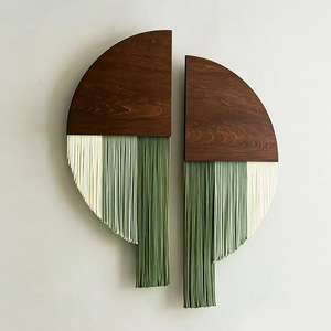 <span class=keywords><strong>Tapiz</strong></span> de <span class=keywords><strong>Pared</strong></span> de Macramé de Algodón Tejido a Mano con Tabla de Madera y Borlas, Decoración de <span class=keywords><strong>Pared</strong></span> Estilo Boho <span class=keywords><strong>para</strong></span> Hotel, Casa de Huéspedes, Sala de Estar - Product Image 3