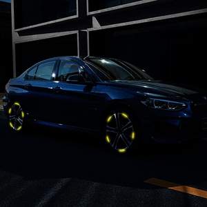 Gece güvenlik yansıtıcı şerit araba jant evrensel yansıtıcı çıkartmalar - Product Image 4