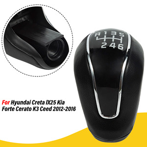 Car Gear <b>Shift</b> <b>Knob</b> 6 Speed Leather Ergonomic Manual Transmission For Hyundai Kia Sportage K3 - Product Image 3