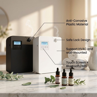 Diffuseur d'arômes commercial 300 ml, machine à parfum intelligente avec écran tactile, contrôle Bluetooth WiFi APP, compatible HVAC