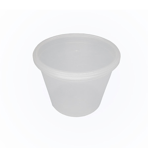 Factory Food Grade Custom Color 1.5L Round plastic Fruit storage tub with clear lid