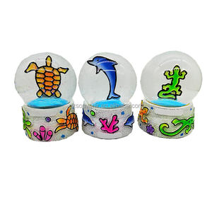 Globo de agua 3D paisaje viaje ciudad personalizado Alemania Noruega <span class=keywords><strong>Suecia</strong></span> Dinamarca Praga recuerdo regalo resina artesanía Praha globo de nieve - Product Image 4