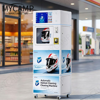 Nouvelle machine distributrice entièrement automatique CE pour le lavage de mini-casques, avec paiement par carte de débit et code QR, produit phare pour les entreprises
