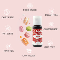 Colorant alimentaire liquide OEM 20 ml pour la pâtisserie, la crème fondante, les macarons, les couleurs comestibles pour la décoration de gâteaux