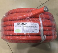 Câble en silicone haute température 95mm2 SIAF/GL pour moteur électrique, câble électrique isolé en silicone avec gaine tressée en fibre de verre