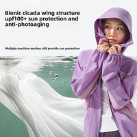 Veste de protection solaire haut de gamme UPF 50+ anti-UV, à capuche, effet rafraîchissant, infroissable, manches longues, unisexe