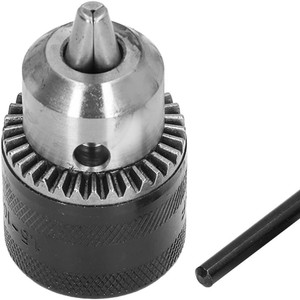 Three Jaw Drill Chuck 10mm Steel Keyed Clamping For Electric Drill Accessory - Product Image 2