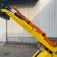 VONTOP Mini-Raupenlader Multifunktionaler Mini-Lader mit Schaufel, Palettengabel und Erdbohrer-Anbaugerät