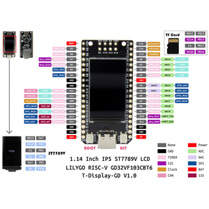 En Stock, Placa de Desarrollo Original LILYGO T-Display-GD32 RISC-V GD32VF103CBT6 con Pantalla LCD IPS de 1.14 Pulgadas - Product Image 6