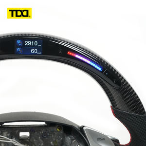 พวงมาลัยคาร์บอนไฟ LED TDD สำหรับรถยนต์มาสด้า 3 มาสด้า 6 CX5 RX7 CX-4 CX-5 RX-7 Axela Atenza RX8 MX5 CX3 CX8 CX9 - Product Image 3