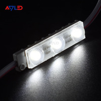 Module d'éclairage LED haute puissance blanc 7000K avec lentille, taille 6413 IP68 12V DC 3 LED SMD2835, garantie 5 ans, en stock