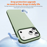 Coque de téléphone mate effet peau pour iPhone 17 Pro Max, double couleur, en PC rigide antichoc, compatible iPhone 17 Air, 16E, 15, 14 Plus, 13, coque de protection