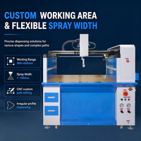 Machine de distribution de colle thermofusible semi-automatique à trois axes à haute efficacité pour l'emballage textile