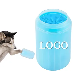 Outil de lavage des pieds pour animaux de compagnie, Logo personnalisé, Portable, nettoyage automatique, lavage des pieds, tasse de lavage, nettoyeur de pattes pour chiens