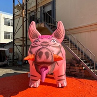 Animaux sexy de ballon géant gonflable de porc avec l'impression