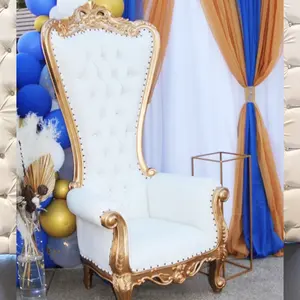 Chaises de la mariée roi et reine disponible, vente en gros, idéale pour un mariage, bon marché