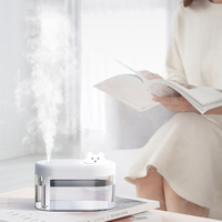 Hxtc88 maison Rechargeable double buse brume fraîche diffuseur d'arôme d'huile essentielle purificateur d'air à ultrasons Portable Mini humidificateur Usb